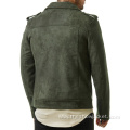 Custom Mens Short Leather Jacket Men Suede Jackets